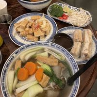 Vegan pho, summer rolls, salt n pepper tofu   at Ngon  in Newcastle Upon Tyne