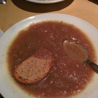 Onion soup at Il Vegetariano in Florence
