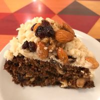 Carrot cake at VITA - Hipolito Yrigoyen in Buenos Aires