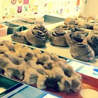 cinnamon rolls are delicious.   at VITA - Hipolito Yrigoyen in Buenos Aires