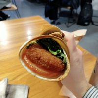 Plant based schnitzel wrap at SYD - Soul Origin - T2  in Mascot
