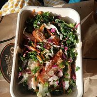 Fake chicken schnitzel slaw at SYD - Soul Origin - T2  in Mascot