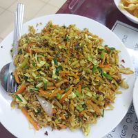 Veg kotthu roti at Manel Lanka in Bangkok