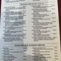 Aloo Gobhi, Mixed vegetable Kadahi, Coconut vegetable curry  at Simply Indian in Motueka