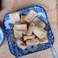 Tofu fries at Six Friends Restaurant in Thakhek