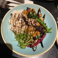 Lunch menu Buddha bowl   at Rapp's Café in Saltburn-by-the-sea