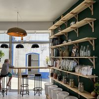 You can buy unpackaged legumes & soap here, too  at Grumpy Mamas in Monchique