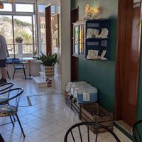 Looking toward the back from our table at Grumpy Mamas in Monchique