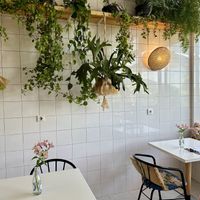 Seating in the back   at Grumpy Mamas in Monchique