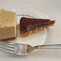 A shared selection of two of today's desserts at Grumpy Mamas in Monchique