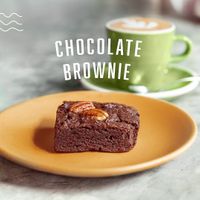 Chocolate brownie at CUMBÉ Coffee Roasters  in Mexico City