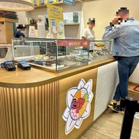 Counter  at Macha Café - Gae Aulenti in Milan