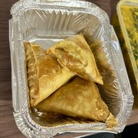 Veg Samosas  at The Thali Thal in North London
