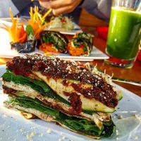 Delicious Rawsagna and Nori Rolls! at Cafe by Tao in North Vancouver