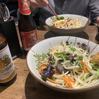 Bowls and beer   at Zen Chay in Cologne