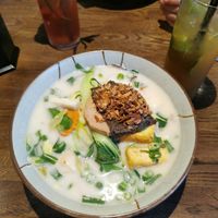 Vegan Ramen in Tonkotsu Style Broth at Zen Chay in Cologne