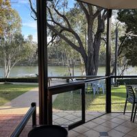Murray River view  at Trentham Estate Winery in Trentham Cliffs