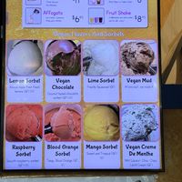 Vegan menu   at Screamin' Mimi's in Sebastopol
