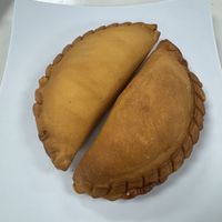 Vegan beef on the left, vegan chick’n on the right   at Mercado Buenos Aires in Van Nuys