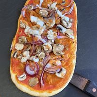 Vegan buffalo flatbread   at Pizza Hut in Aberdeen