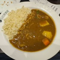 Cauliflower rice with vegetables and spinachh  at Coco Ichibanya in Tokyo