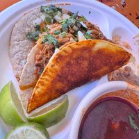 Super tasty mushrooms with fresh incredients. Birria consomé was fantastic!  at El Nopalito Vegan Taqueria in Hollywood