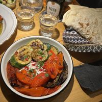 grilled veggie plate & always extra bread 12/10  at Café Caspi in Bochum