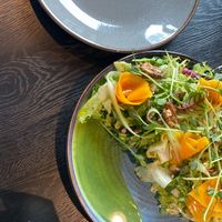 pumpkin salad without cheese at Wena Restaurant in Swinoujscie