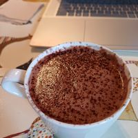 Delicious hot chocolate at Bigod's Kitchen in Bungay