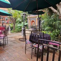 Garden at Café Condesa in Antigua