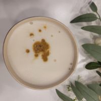 Vanilla Latte at Rawsome Vegan Bakery - 비건베이커리 로썸 in Seoul