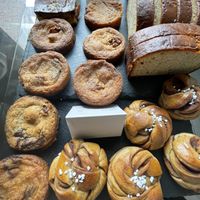 All vegan baked goods   at Weird Space Café in Dusseldorf