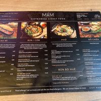 Menu March 2025  at MAM Vietnamese Street Food in Nijmegen