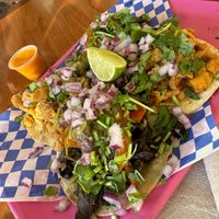 Sauces good. Food ok  at Plantaqueria in San Antonio