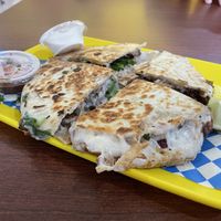 Quesadilla with Jackfruit birria   at Plantaqueria in San Antonio