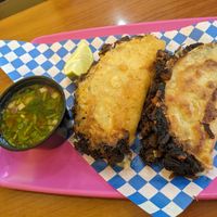 Birria tacos at Plantaqueria in San Antonio