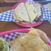 La Lucha tacos on flour tortillas   at Plantaqueria in San Antonio