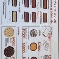 Menu at Veggies Patagonicos in El Calafate