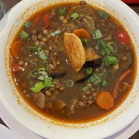Casuela with lentils and vegetables  at Comida Arabe Elia Esber in El Calafate