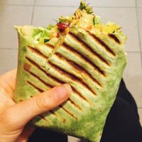 hummus wrap at Veggie in Bratislava
