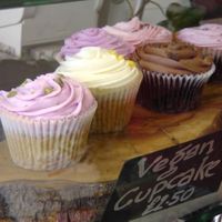Tasty looking vegan cupcakes at Roots Cafe in Taunton