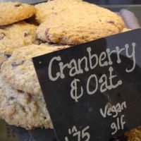 Home made oat biscuits suitable for vegans to eat in or take out at Roots Cafe in Taunton