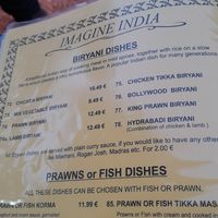 Veg Biryani can be made vegan on request at Imagine India in Lanzarote