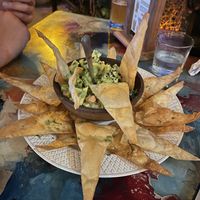 Sesame Guacamole  at Papaya in Brasilito