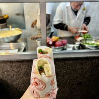 Inside the falafel shop  at Falafel de Sahyoun in Beirut
