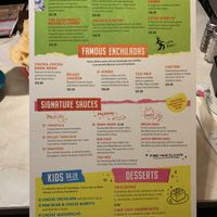 Menu 2  at Chuy's in Plano