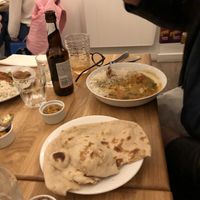 Vegan chapatis  at L'Indien in Bordeaux