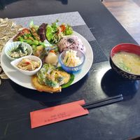 1 plate meal at Cafe Shirahama in Kagoshima