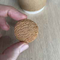 Complimentary cookie  at Alohana Vegan Ramen in Osaka