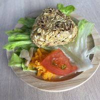 Otmeal cookie (tasty, but not sweet)  at Alohana Vegan Ramen in Osaka